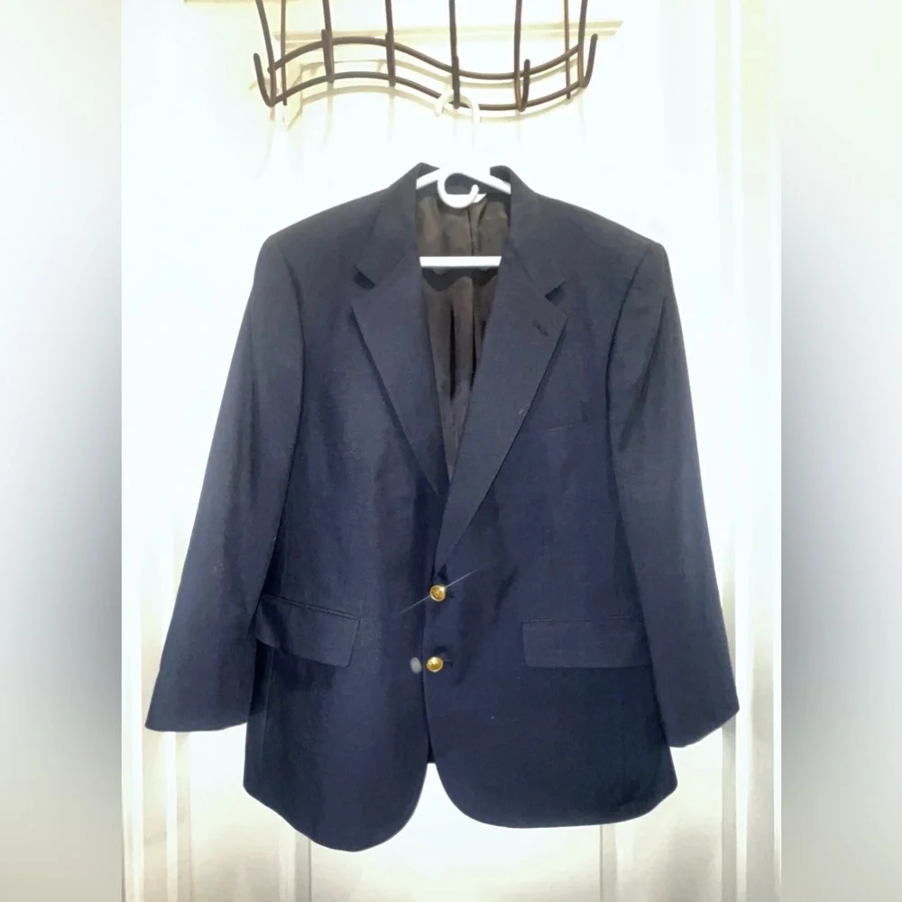 Polo University Club by Ralph Lauren Dark Blue Blazer w/Gold Buttons Made in USA